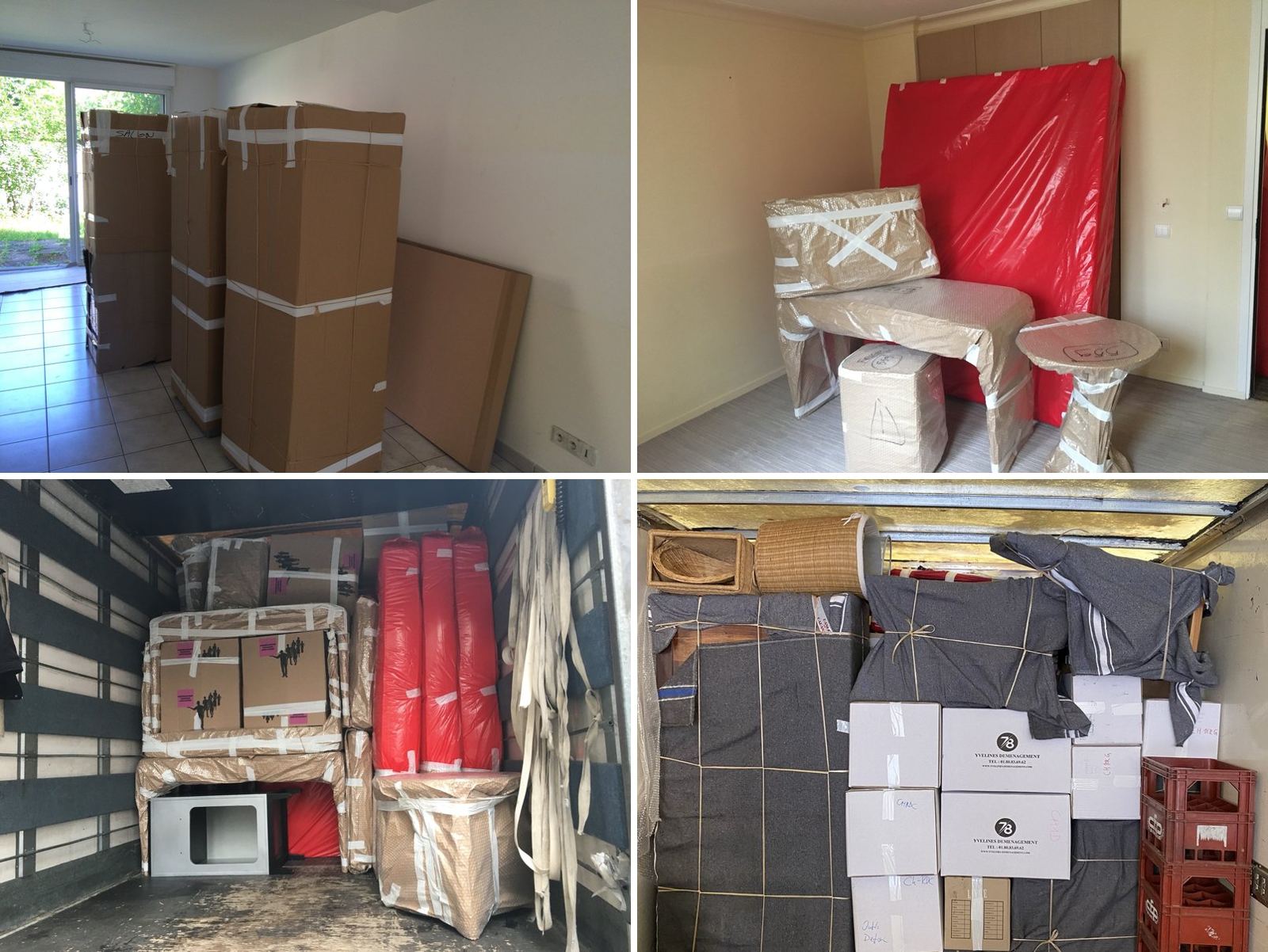 Chargement d'un déménagement par l'équipe Yvelines Group