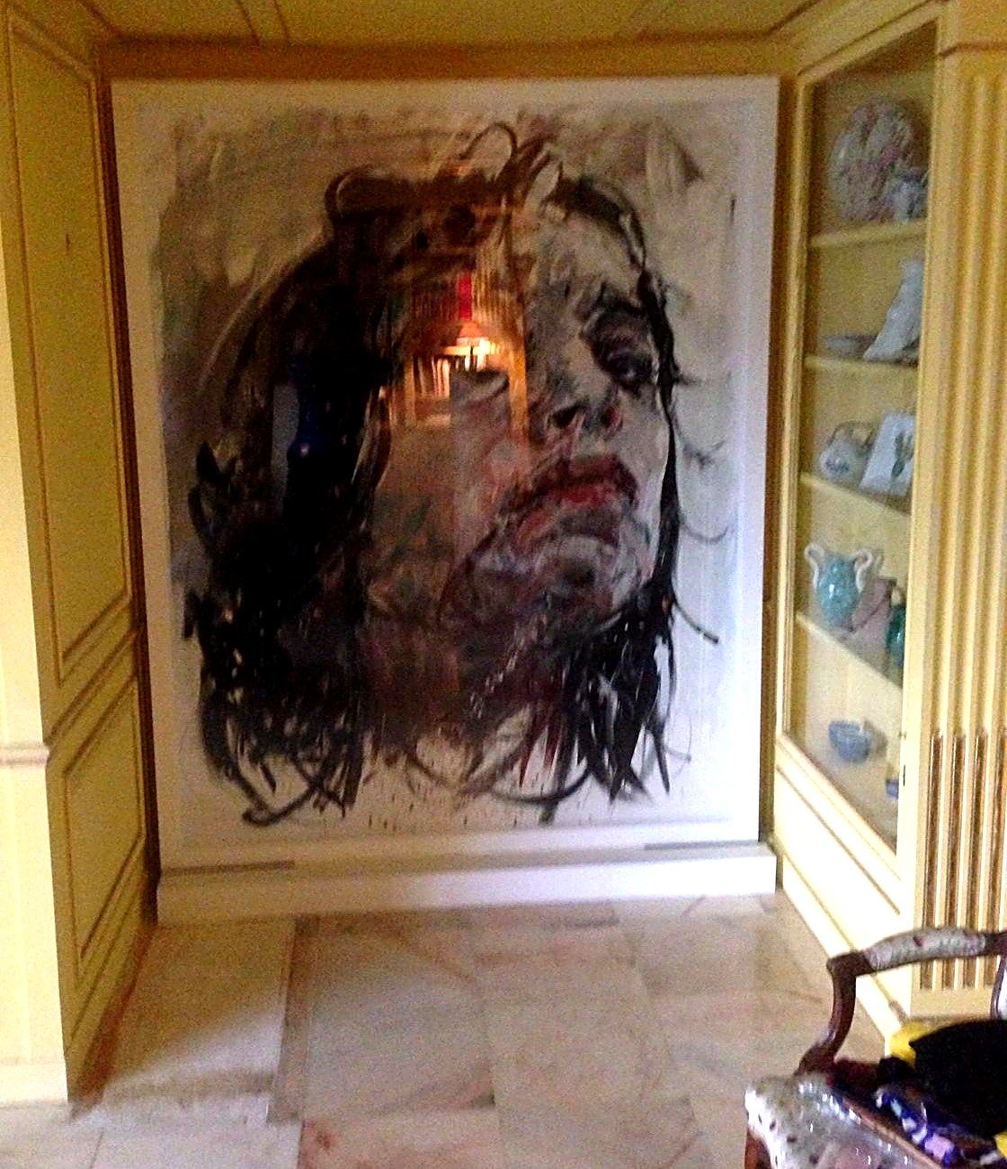 Tableau grand format en exposition